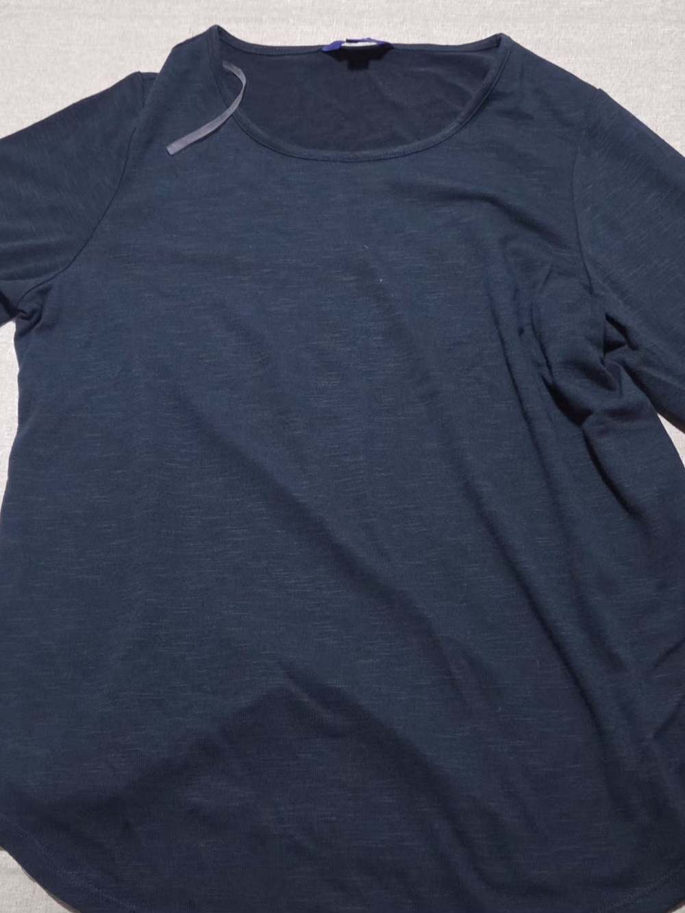 Emerald Green Scoop Neck Long Sleeve Top - Picture 1 of 1
